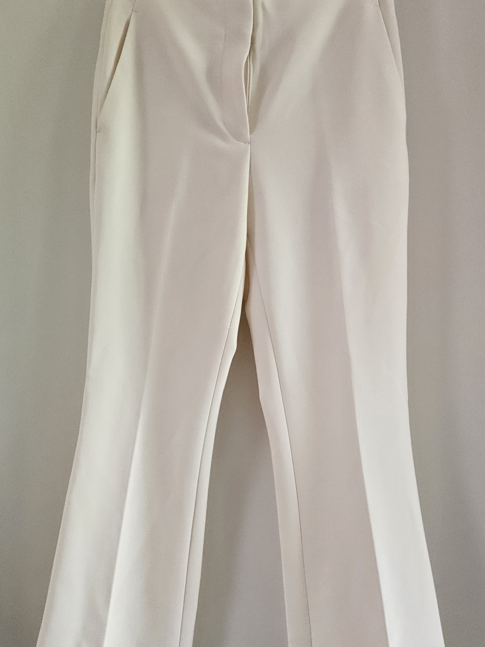 Tailored Cream Wide-Leg Women's Ankle Trousers